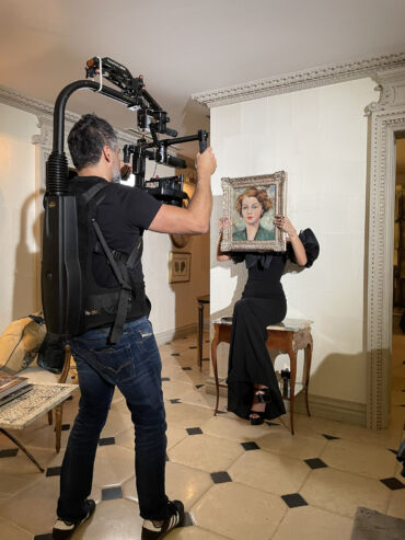 The team films and produces videos for clients.