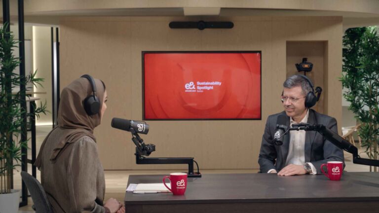 podcast with E& Etisalat company in UAE